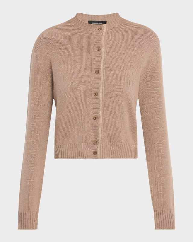 Beaded Crewneck Cardigan